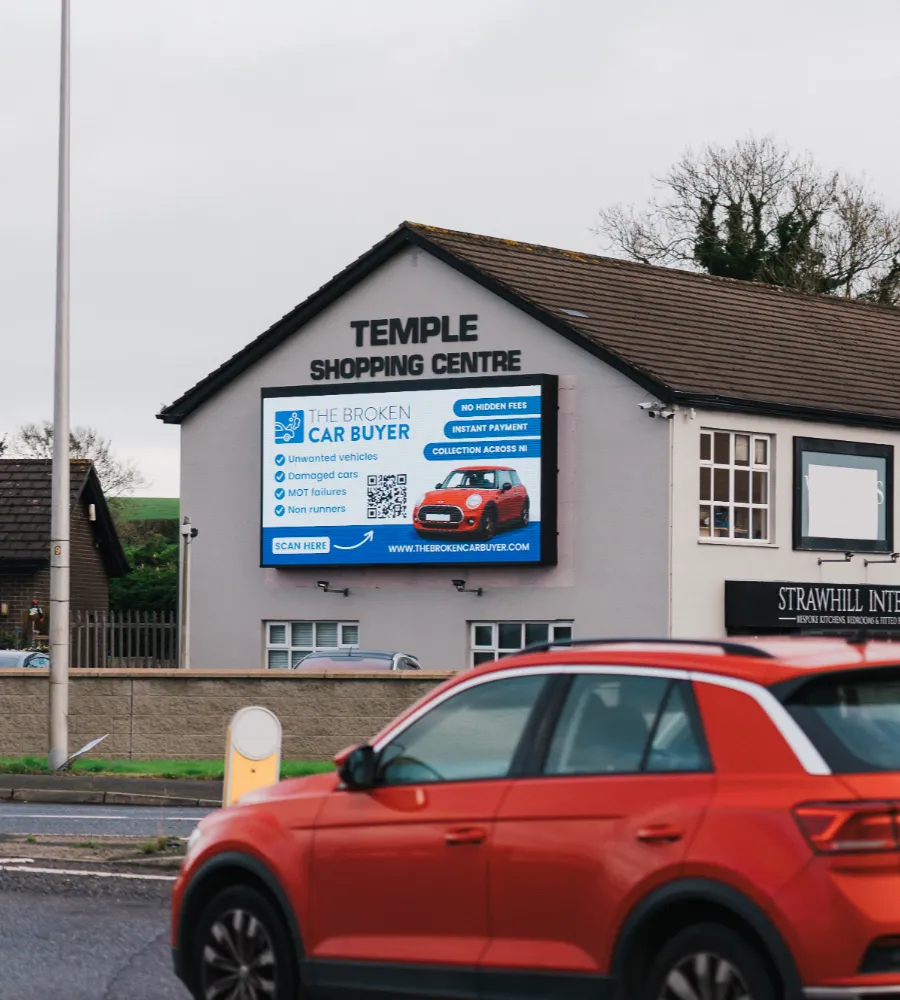 Marine Hotel Ad on Sightseeing Tour Bus