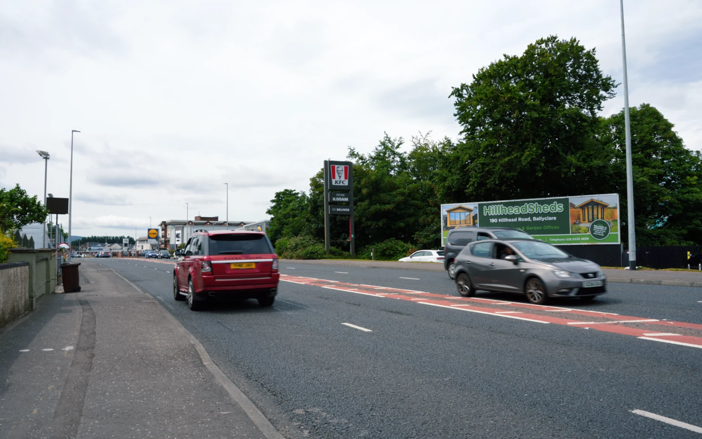cycle 14 belfast road carrickfergus outbound direction